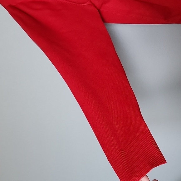 Lane Bryant Vibrant Casual NWOT Red Button Front Longline Cardigan 18/20 - Picture 4 of 11